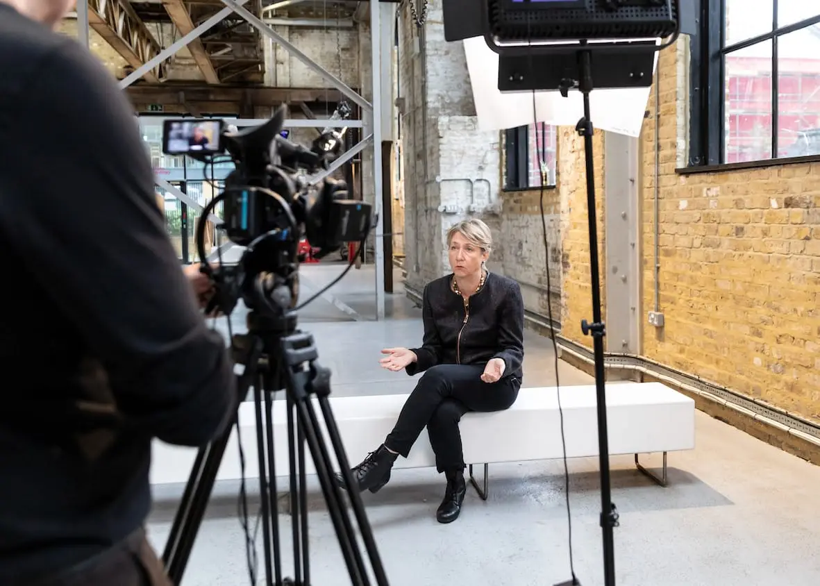 talking head video production image